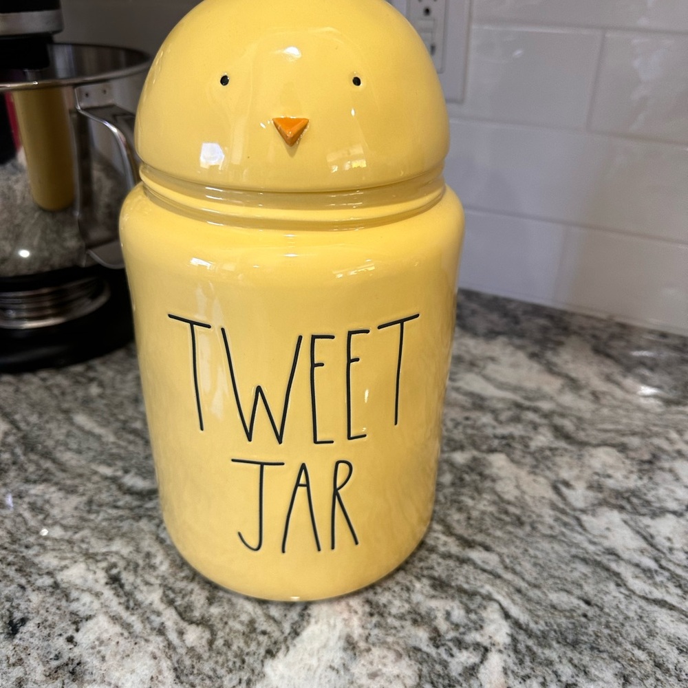 Yellow Tweet Jar